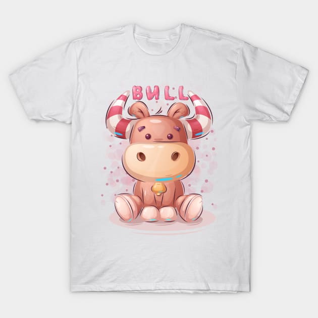 Cute teddy bull T-Shirt by NoonDesign